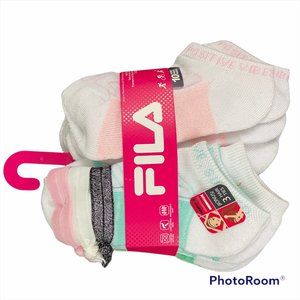 NWT FILA Girls Ankle Socks (10 Pairs)